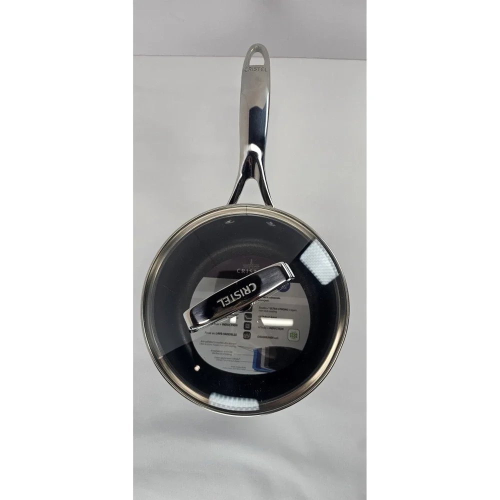 Cristel France 16cm Saucepan w/ Lid Nonstick‎ Induction 1.6 Qt Cookware